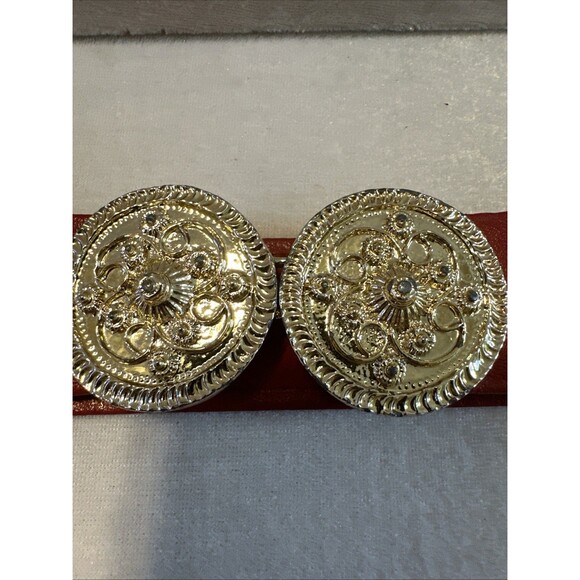 Vintage 80’s Gold Tone Medallion Belt Buckle main image 8